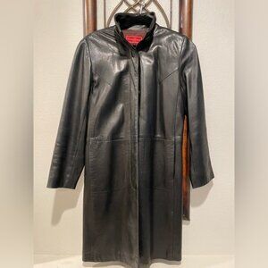 Cole Haan Women’s Vintage Leather Coat Size Small